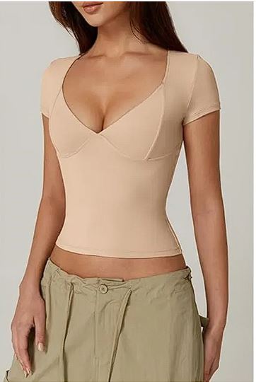 Women's Slim Solid T-Shirt