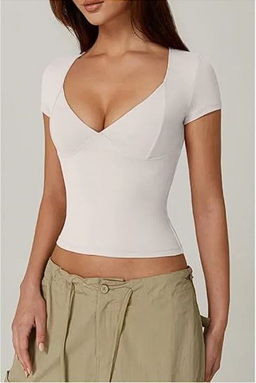 Women's Slim Solid T-Shirt