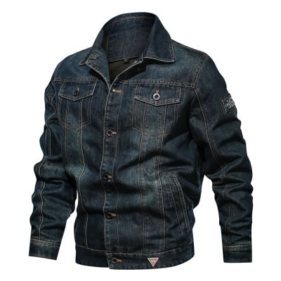 Men's Multi-Pocket Denim Jacket