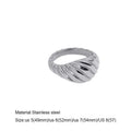 Fashiona golden croissant Stainless Steel rings for women Geometric minimalism ring Couple Matching Jewlery Gifts Do not fade