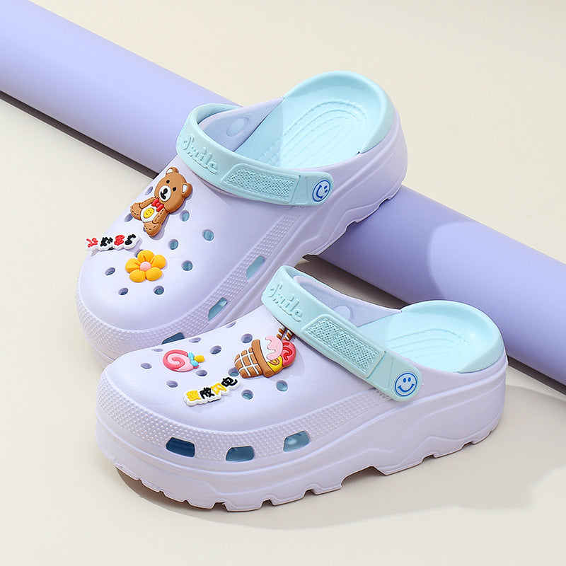 Women's Cute Muffin Cartoon Platform Sandals