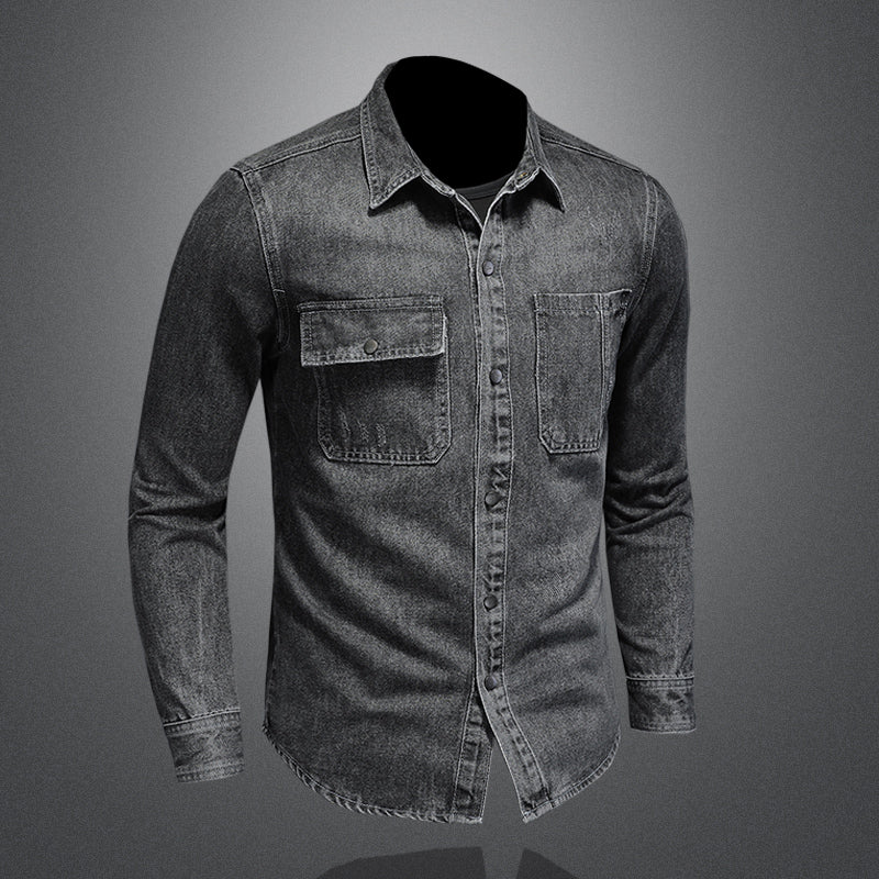 Men Marvel Venom Denim Shirt Jacket