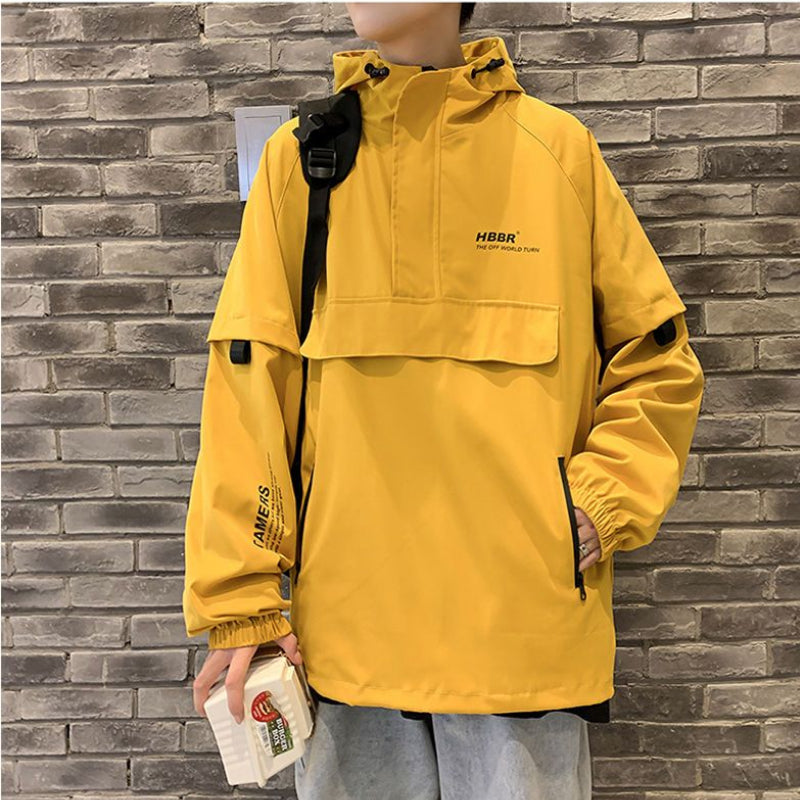 Men's Hooded Windbreaker Jacket