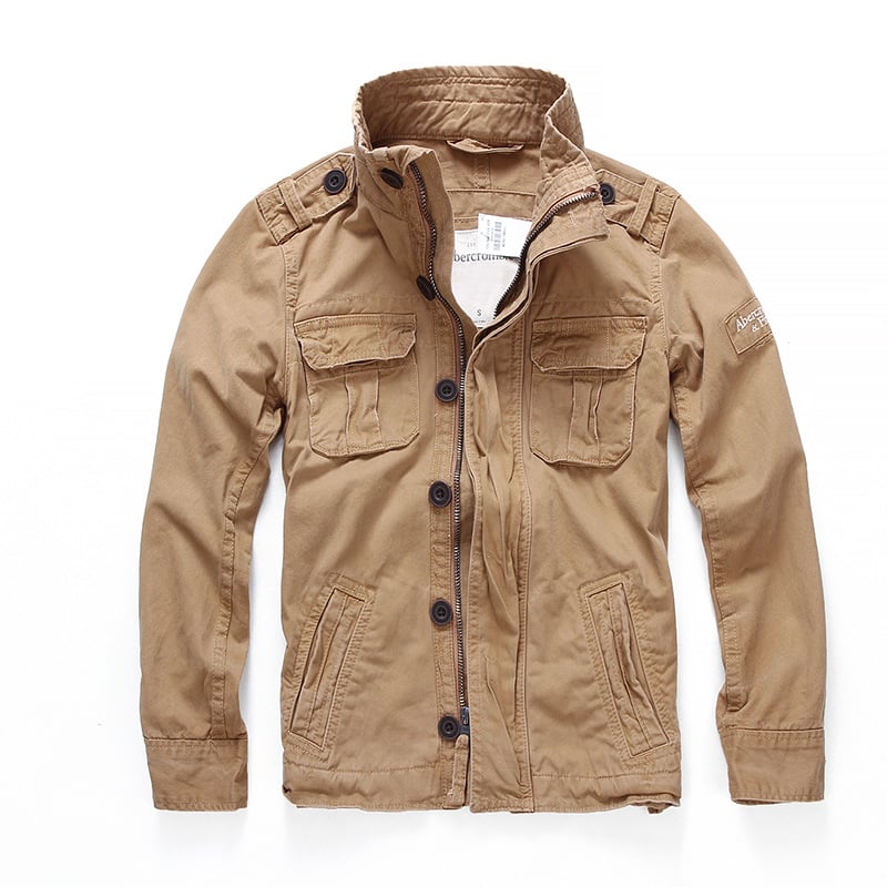 Men Camouflage Denim Jacket