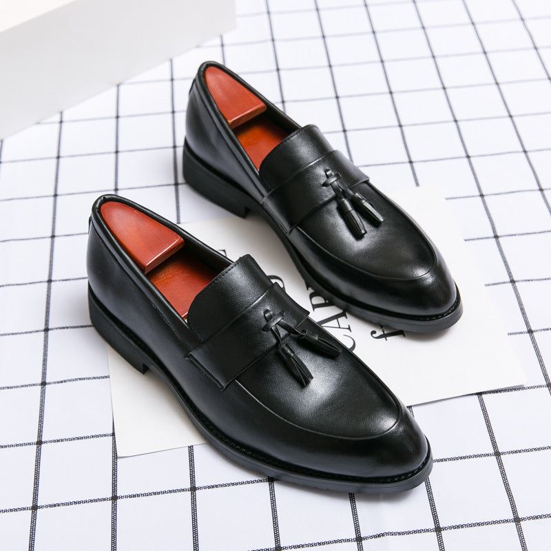 Men Classic Leather Tassel Loafers