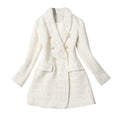 Chic Double-Breasted Tweed Blazer