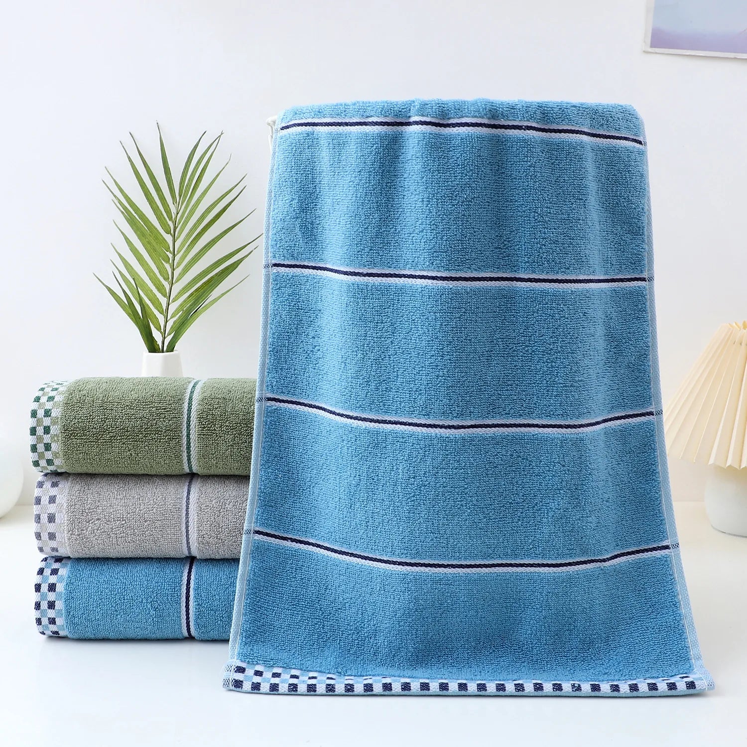 Class a All-Cotton Thickened Absorbent Jacquard Skin-Friendly Face Towel Bath Pure Cotton Adult Towel