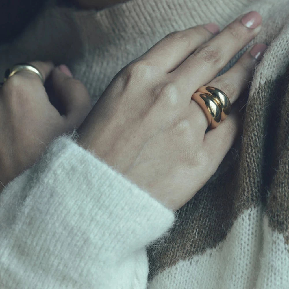 St-Delan Fashion Ring 316L Stainless Steel Ring Anillo Ringen Mujer Women Rings Bague Couple Matching Jewlery Fashion Gifts