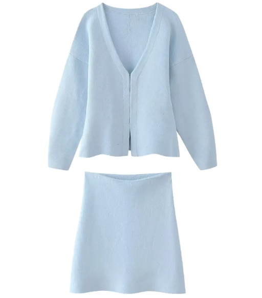 Women Two-Piece knitted Outfit