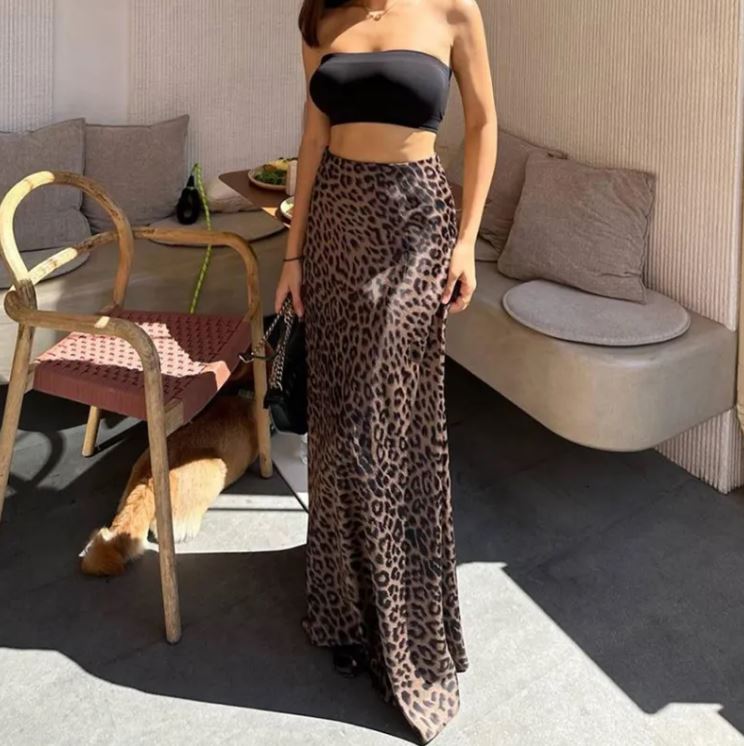 Leopard Print Mermaid Skirt
