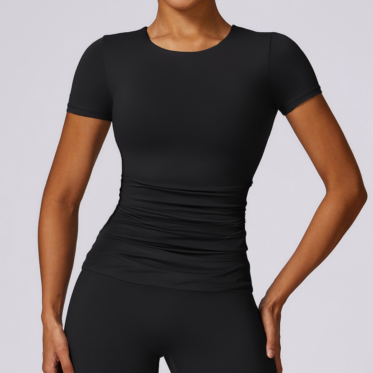 Women Activewear Short Sleeve Top