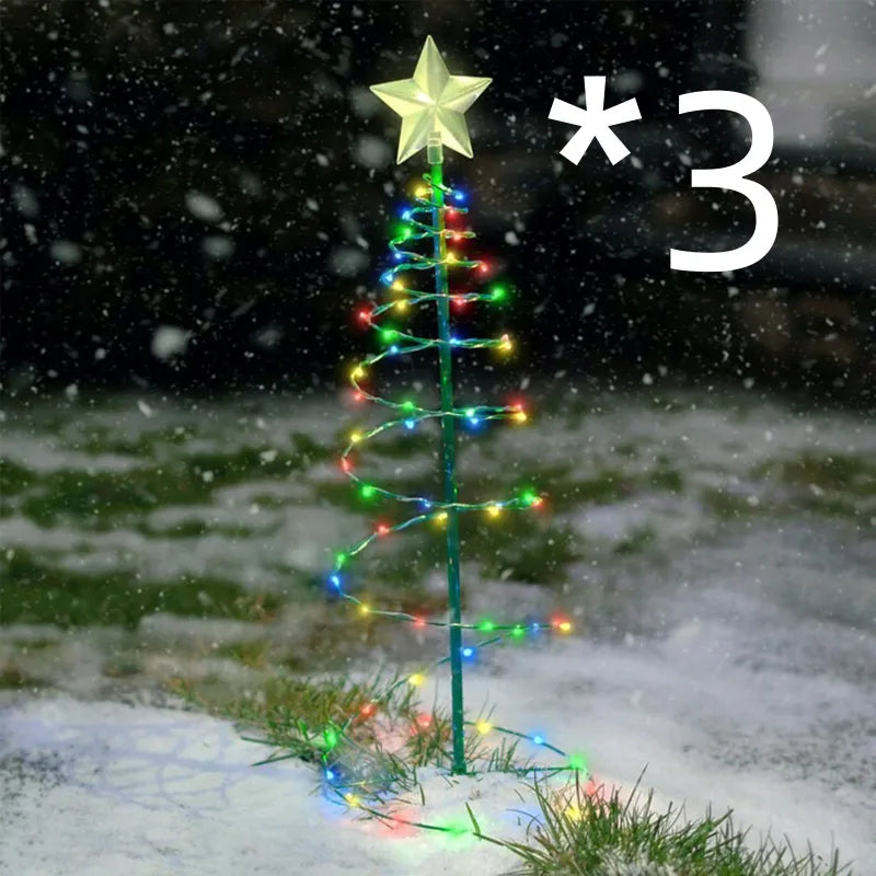 Solar Outdoor Christmas Courtyard Lighting