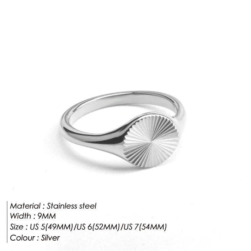 St-Delan Fashion Ring 316L Stainless Steel Ring Anillo Ringen Mujer Women Rings Bague Couple Matching Jewlery Fashion Gifts