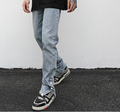 Men Ankle Snap Denim Jeans