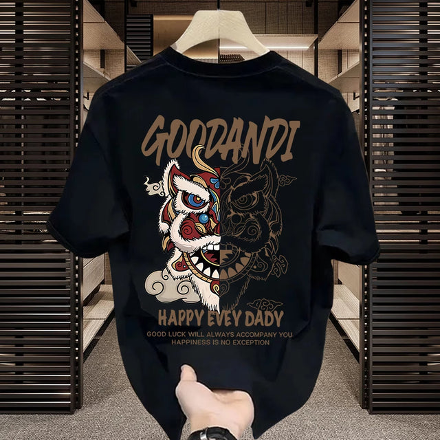 Men Trendy Graphic Cotton T-Shirt