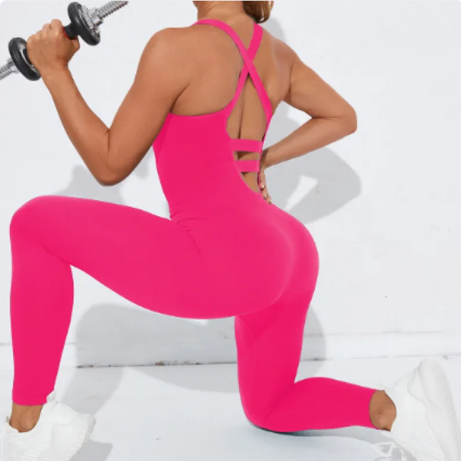 Women Seamless Quick-Dry Yoga Jumpsuit