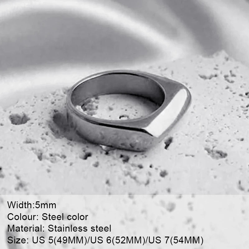 St-Delan Fashion Ring 316L Stainless Steel Ring Anillo Ringen Mujer Women Rings Bague Couple Matching Jewlery Fashion Gifts
