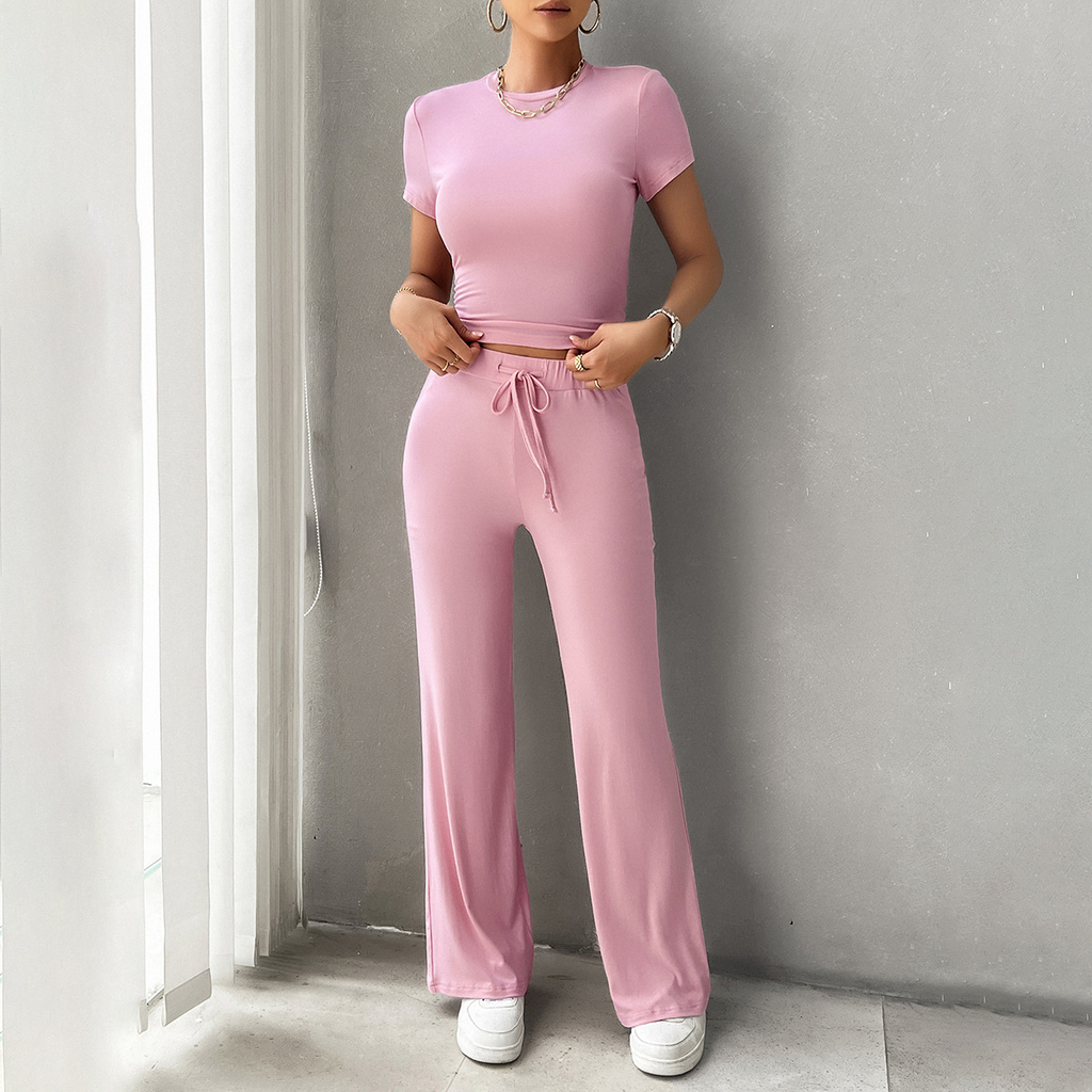 Casual Urban Round Neck Set