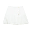 Women High Waist Pleated Miniskirt