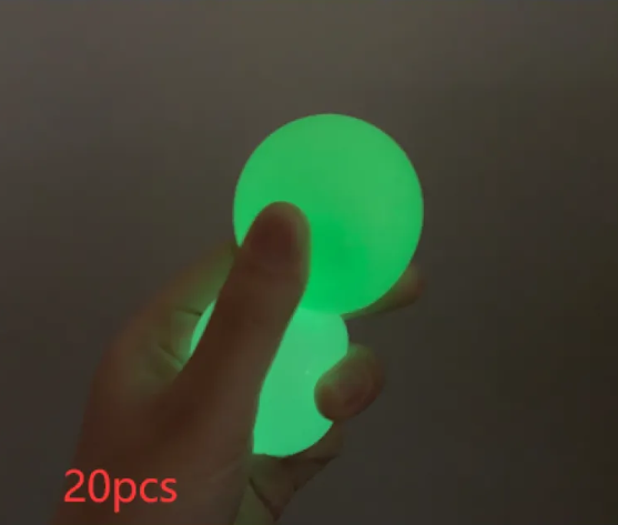 GlowSqueeze Sticky Ball Toy