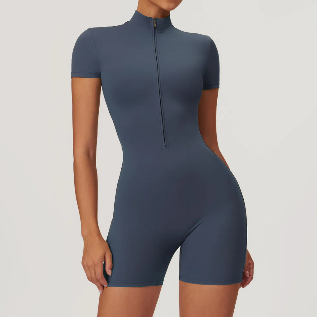 Women Zipper Yoga Jumpsuit