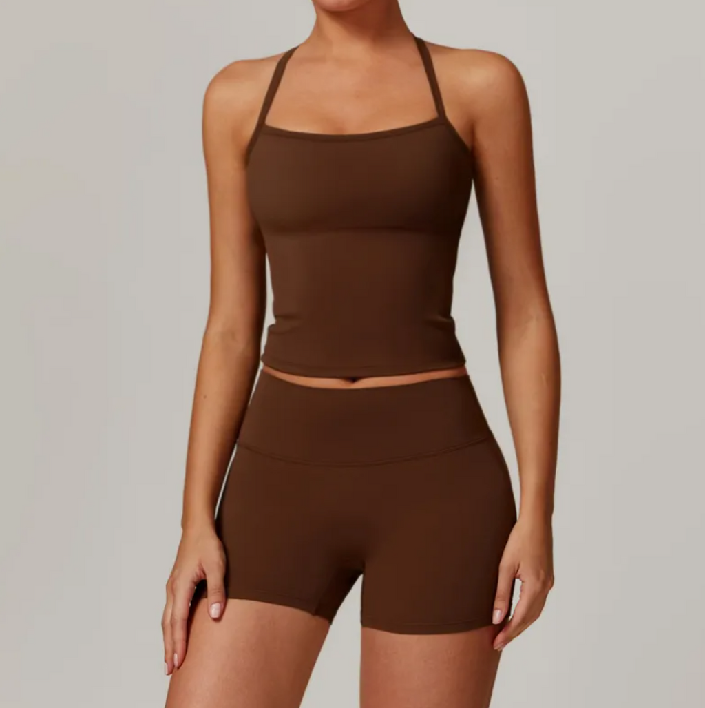 Women Brushed Fit Yoga Set