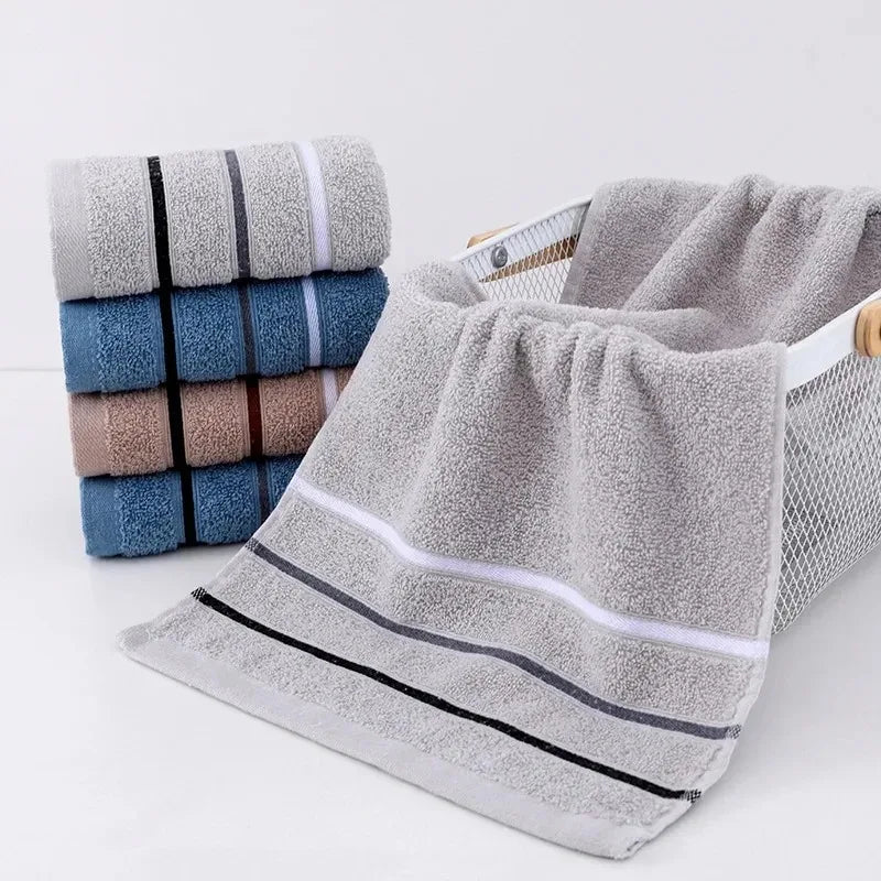 Various Colors Plush Cotton Towel Set - Perfect for both adults and young people for home use or camping，Makes a great gift for