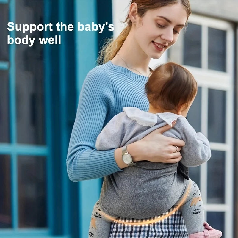 Portable Baby Carrier Backpack One-shoulder Strap Infant Adjustable Cotton Ergonomic Kangaroo Hip Seat Sling for Newborn Toddler