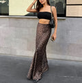 Leopard Print Mermaid Skirt