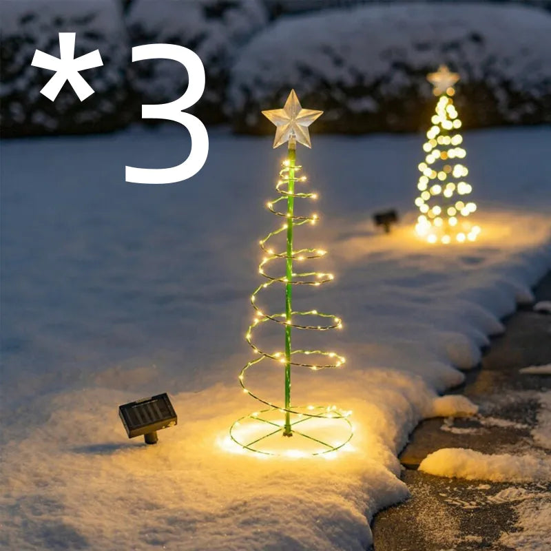 Solar Outdoor Christmas Courtyard Lighting