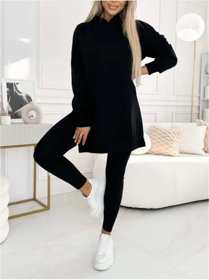 Women Thick Hooded Sweatsuit Set
