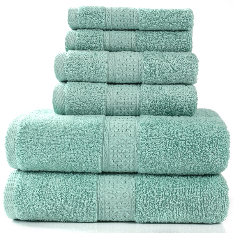 6-Piece Cotton Absorbent Towel Bath Set