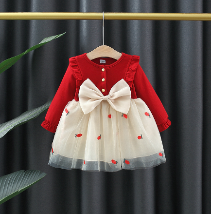 Strawberry Girl's Dress