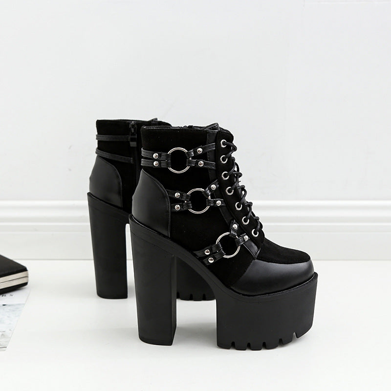 Goth Platform Ankle Boots