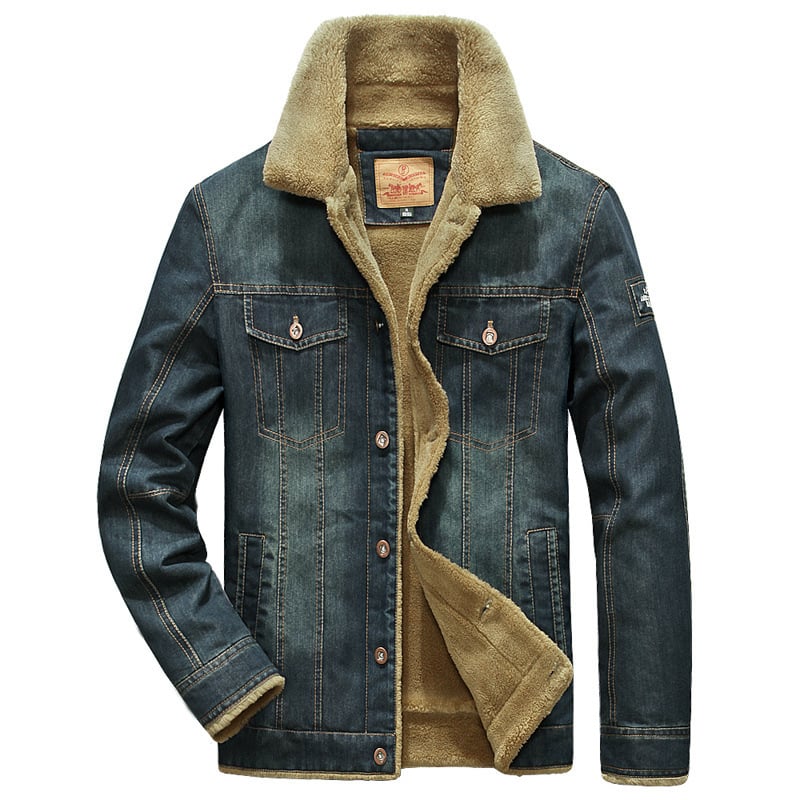 Men Winter Denim Jacket