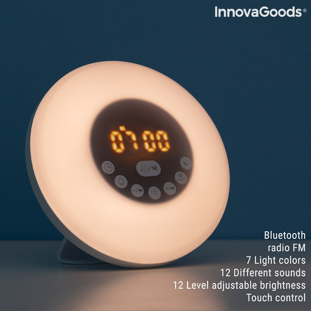 InnovaGoods Sunrise Alarm Clock with Speaker