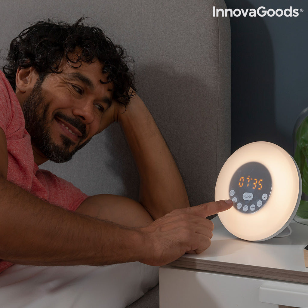 InnovaGoods Sunrise Alarm Clock with Speaker