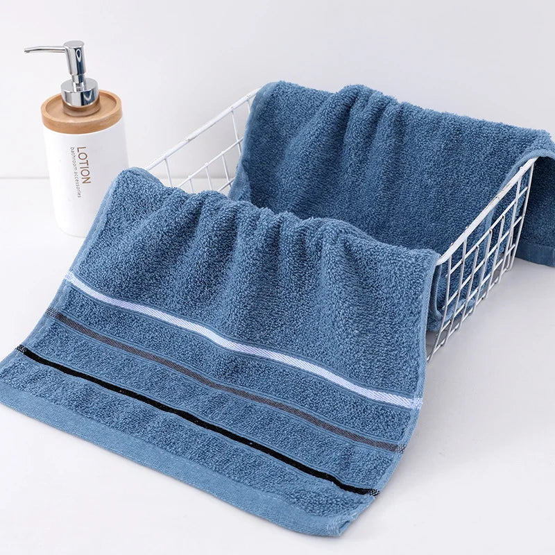 Various Colors Plush Cotton Towel Set - Perfect for both adults and young people for home use or camping，Makes a great gift for