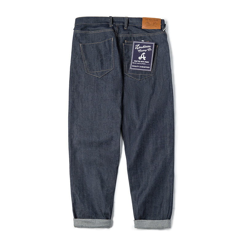 Men Vintage Chieryuan Straight Denim Jeans