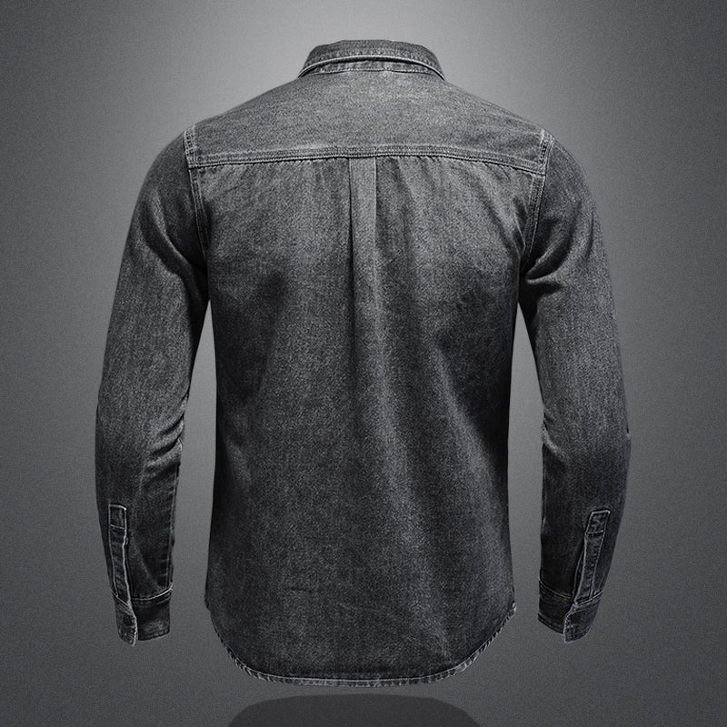 Men Marvel Venom Denim Shirt Jacket