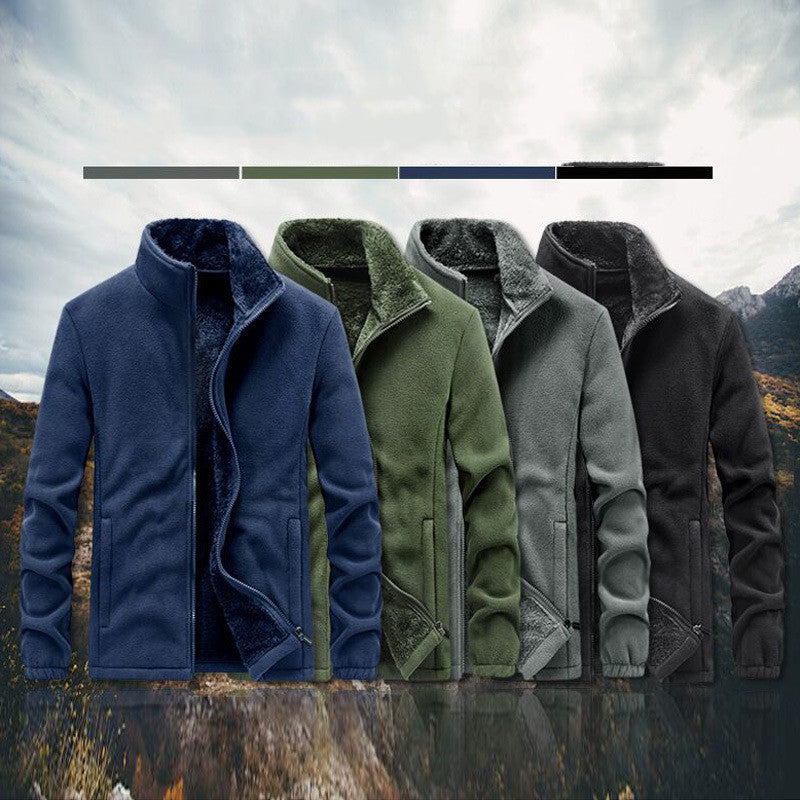 Men Thick Polar Fleece Jacket