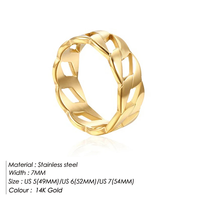 St-Delan Fashion Ring 316L Stainless Steel Ring Anillo Ringen Mujer Women Rings Bague Couple Matching Jewlery Fashion Gifts