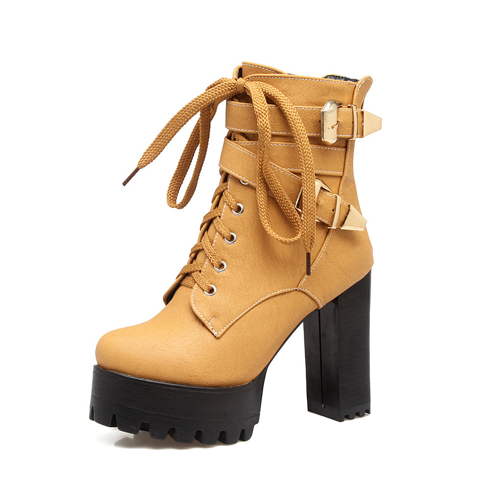 Martin High Heels Boots