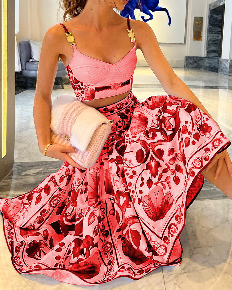 Women Medertirean 2 Piece Set