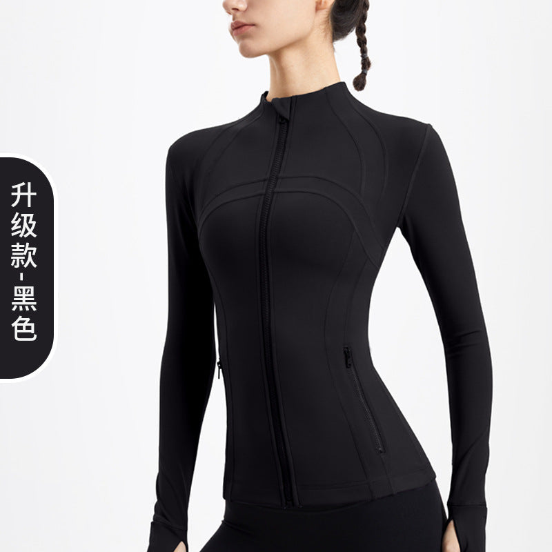 Women's Long Sleeve Zip Top Yoga Jacket