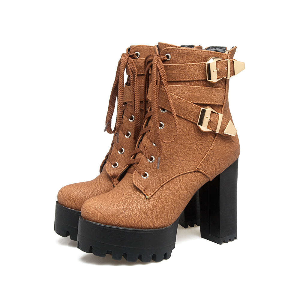 Martin High Heels Boots