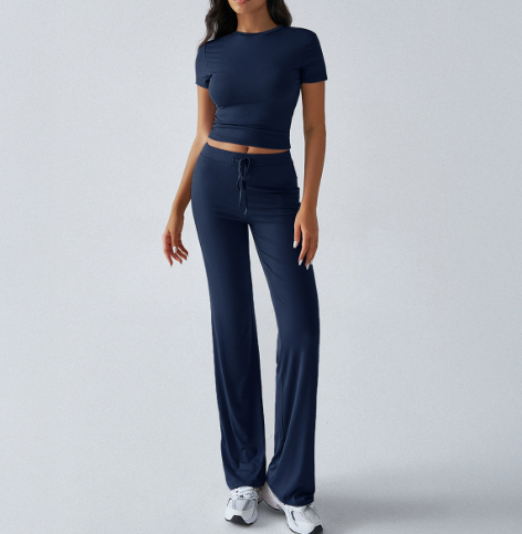 Casual Urban Round Neck Set