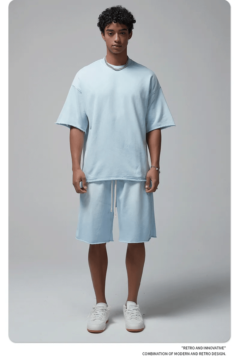 Men and Women Spray Dyed T-Shirt Set