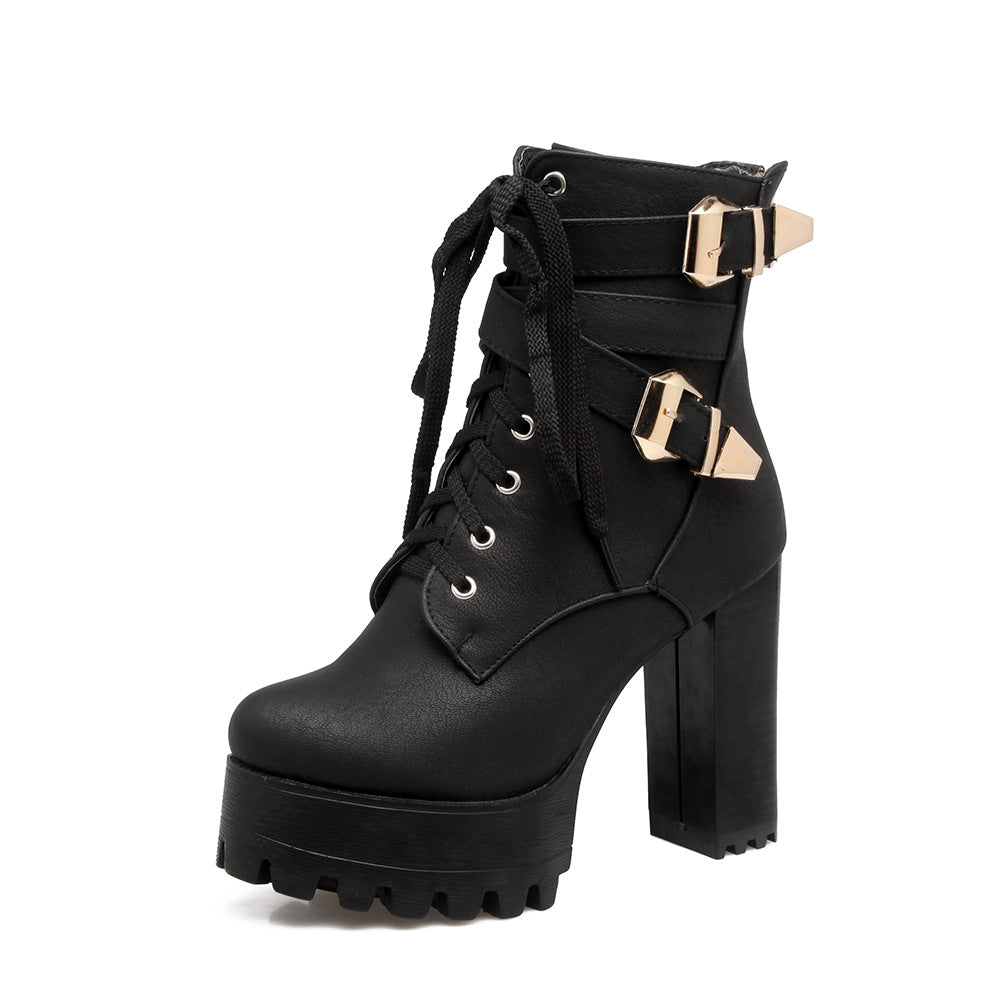 Martin High Heels Boots
