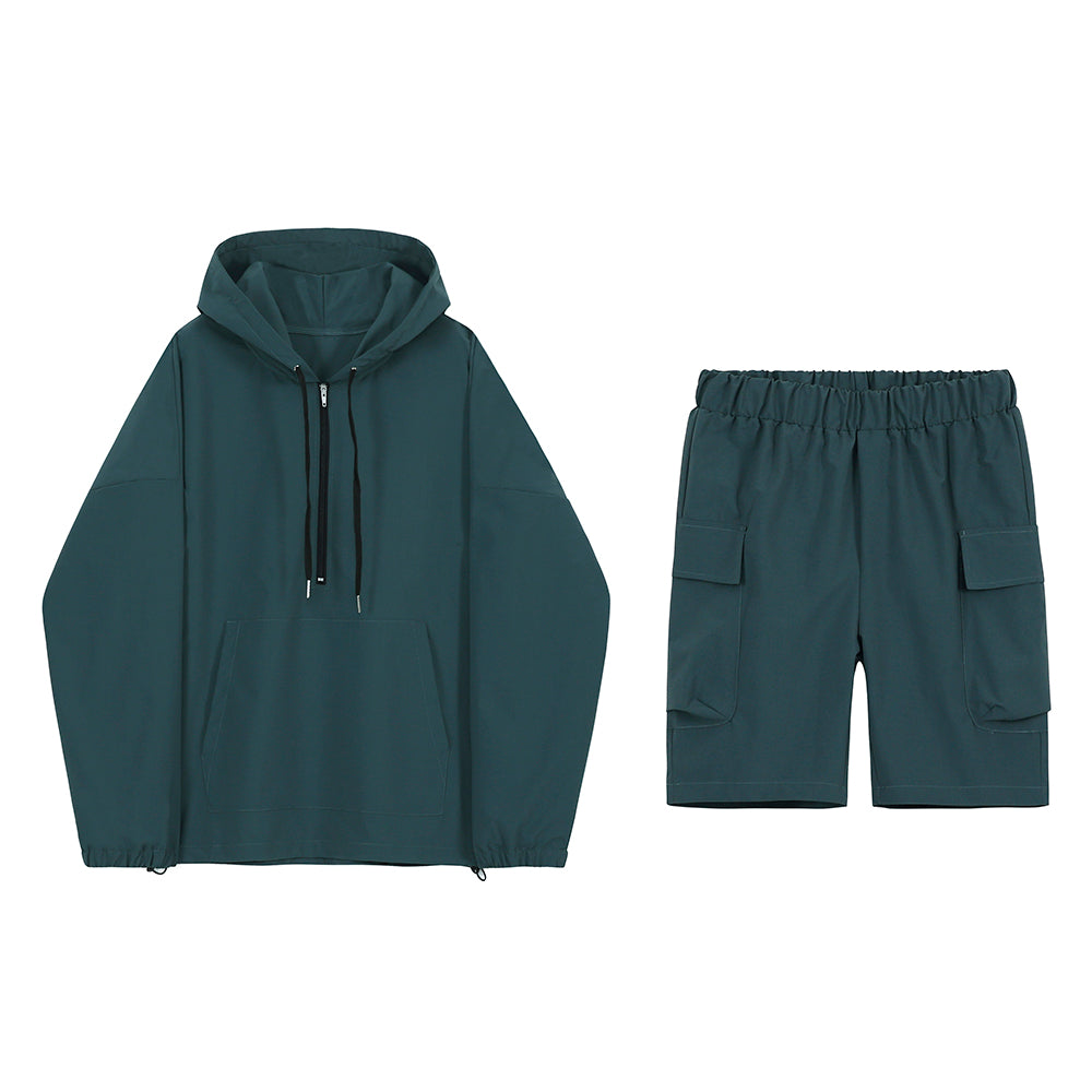 Men's Hooded Shorts Set